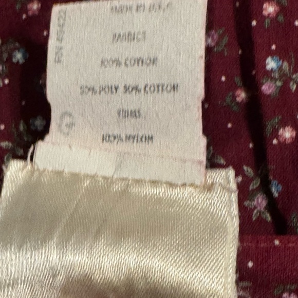 Vintage Calico Dirndl Apron Gunne Sax Floral Midi Skirt 13 Jessica’s Gunnies - Picture 8 of 10